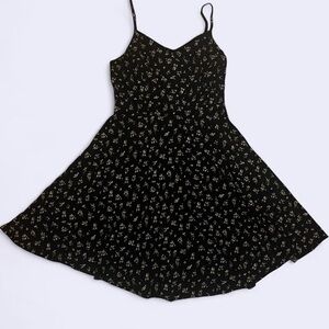 Floral Black Dress